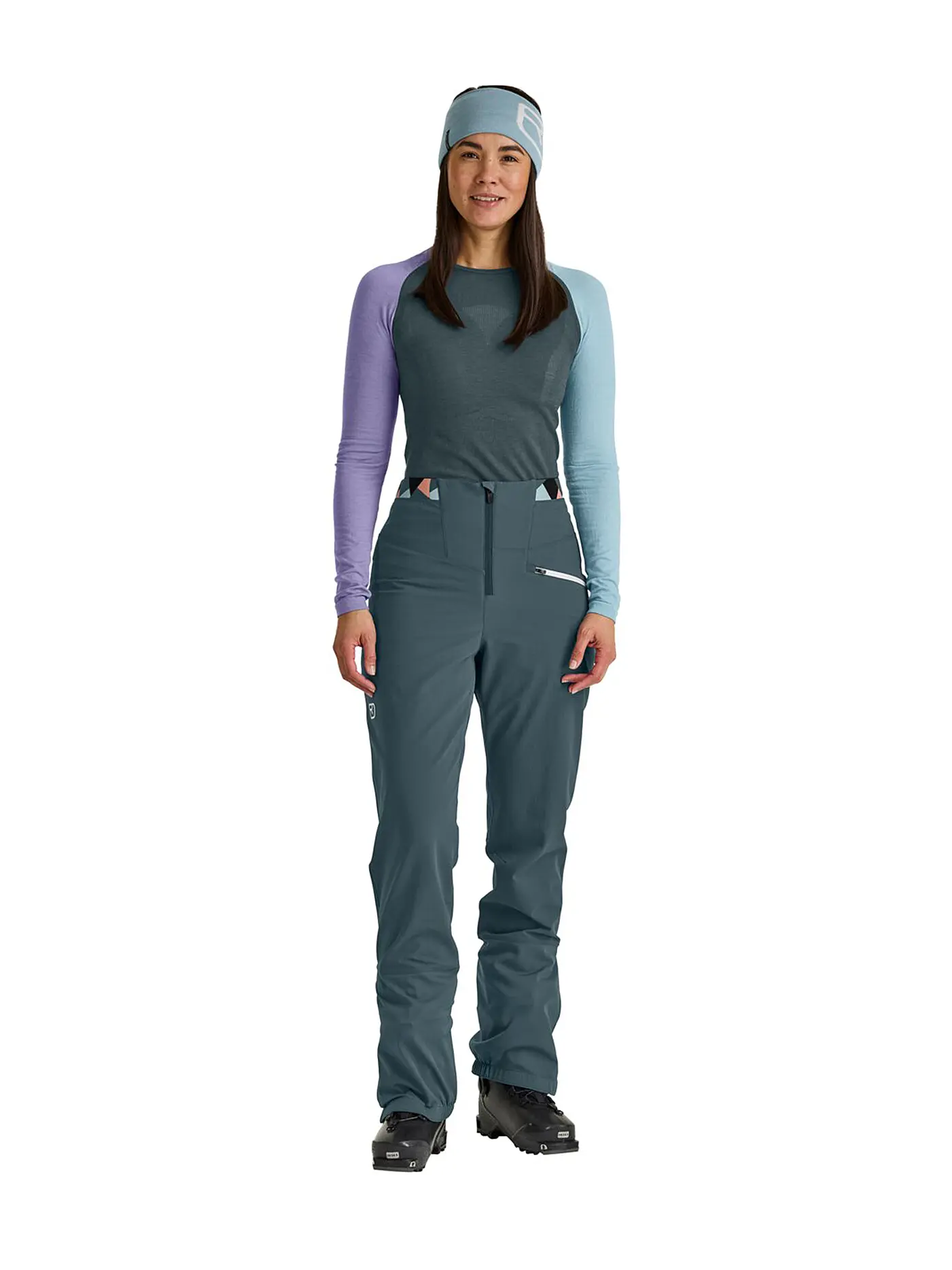 ORTOVOX | Damen Softshell Tourenhose Punta Berrino Stretch | petrol